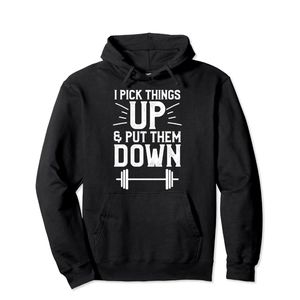 Adult Unisex Fitness Weightlifting Pullover Hoodie Size XL